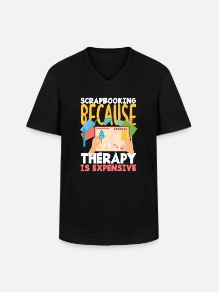 memory book scrapbook scrapbook - Men's V-Neck T-Shirt - black