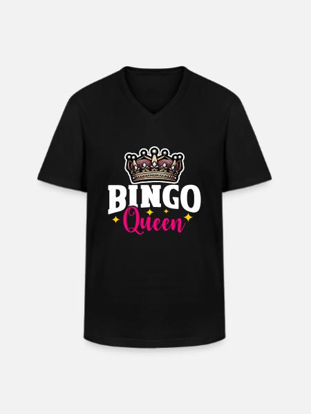 Bingo-Königin - Männer-T-Shirt mit V-Ausschnitt - Schwarz