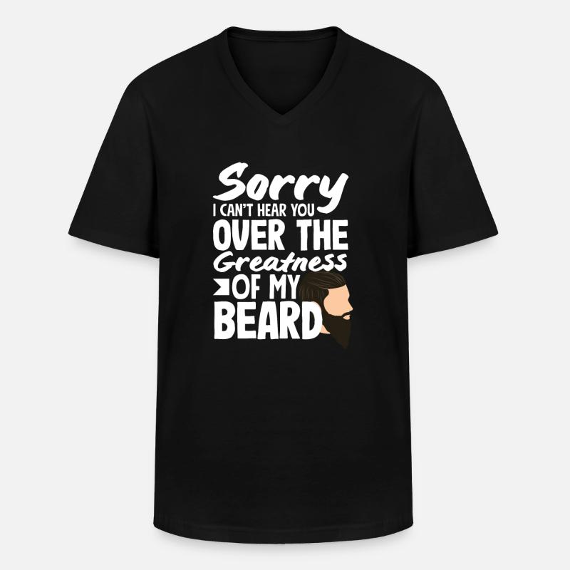 Bartpflege Bart Liebhaber Männer Bart - Männer-T-Shirt mit V-Ausschnitt - Schwarz