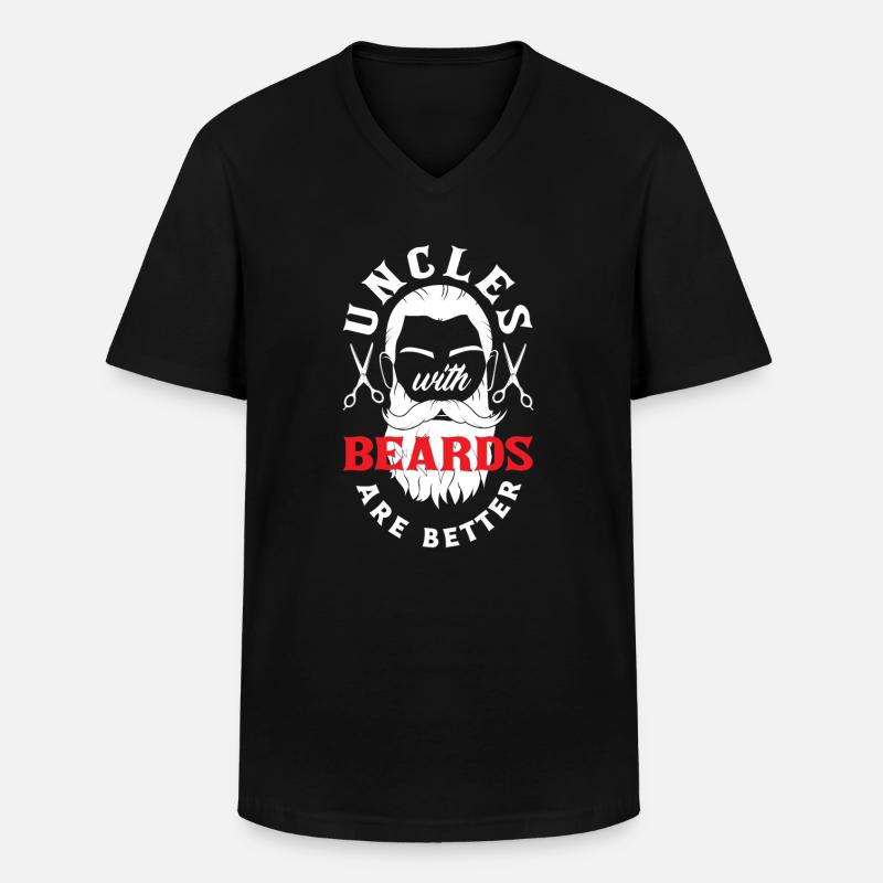 Bartpflege Bart Liebhaber Männer Bart - Männer-T-Shirt mit V-Ausschnitt - Schwarz