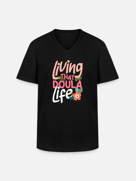 Doula Gift Doula Doulas - Men's V-Neck T-Shirt - black