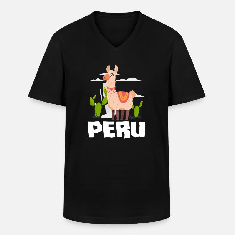 Peru Peruvian Gift - Men's V-Neck T-Shirt - black