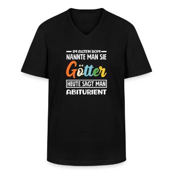 Abiturient Heute Götter Im Alten Rom - Männer-T-Shirt mit V-Ausschnitt - Schwarz - Vorne - AI Model Male 178 dark (178cm)
