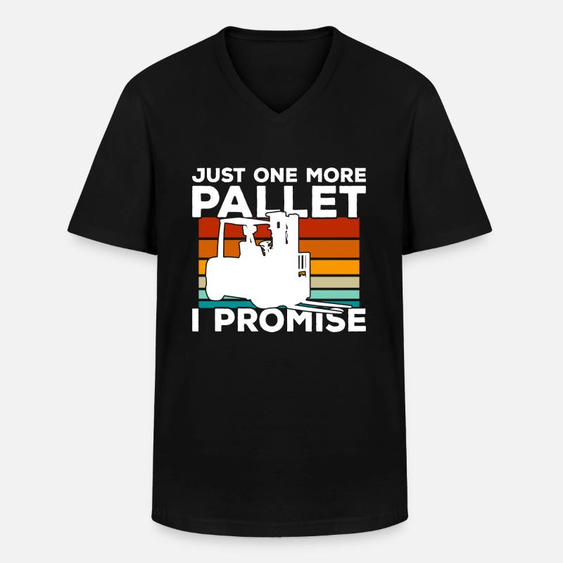 Gabelstaplerfahrer Gabelstaplerfahrer - Männer-T-Shirt mit V-Ausschnitt - Schwarz