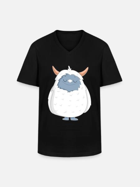 Yeti - T-shirt col V Homme - noir