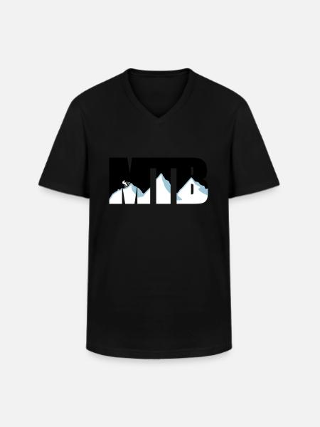 MTB - Men's V-Neck T-Shirt - black