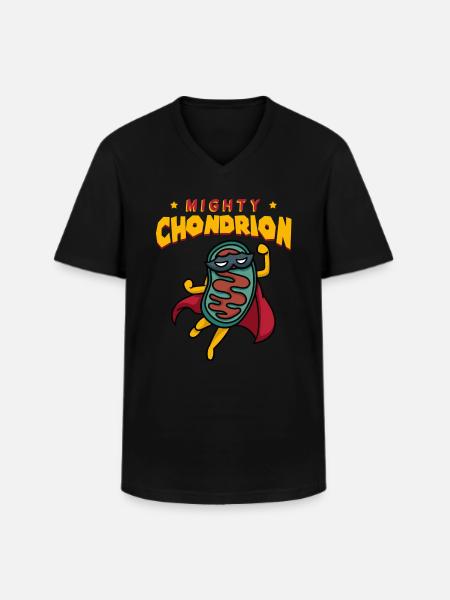 Mighty Chondrion - Men's V-Neck T-Shirt - black