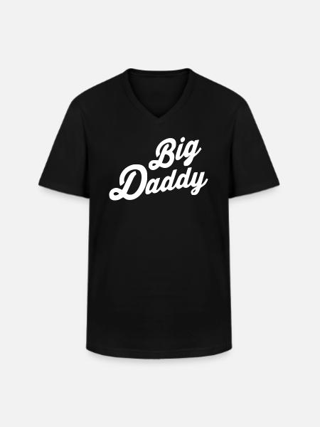 Big daddy - Men's V-Neck T-Shirt - black