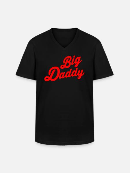 Big daddy - Men's V-Neck T-Shirt - black