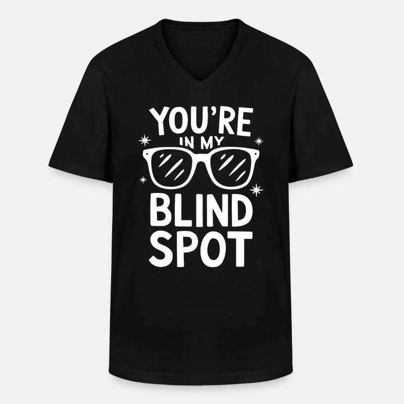 Blinde Blindheit Sehbehinderte Menschen - Männer-T-Shirt mit V-Ausschnitt - Schwarz