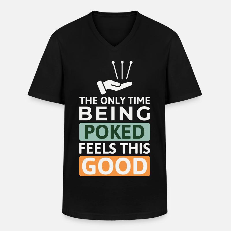 Licensed TCM Practitioner Expert Therapeutic  - Men's V-Neck T-Shirt - black