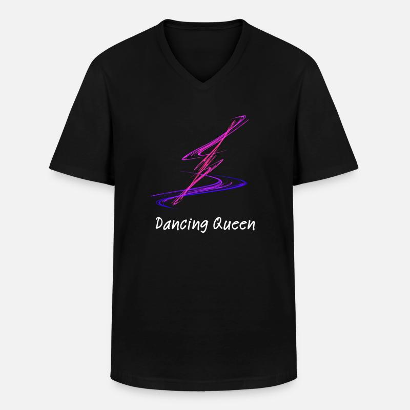 Dancing Queen - Männer-T-Shirt mit V-Ausschnitt - Schwarz
