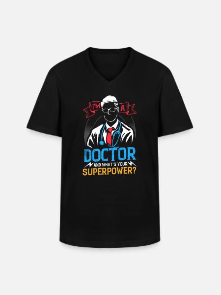 Doctor Doctor - Men's V-Neck T-Shirt - black