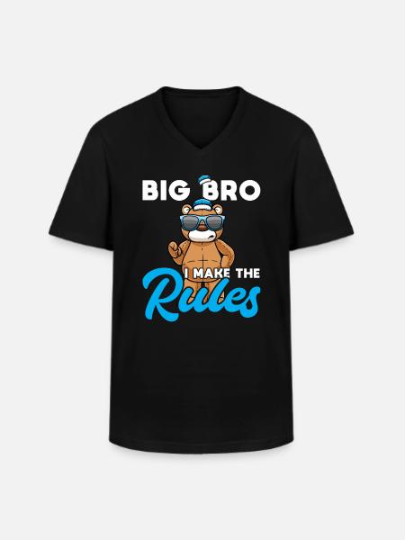 Storebror Storebror Äldsta Bröderna - T-shirt med V-ringning herr - svart