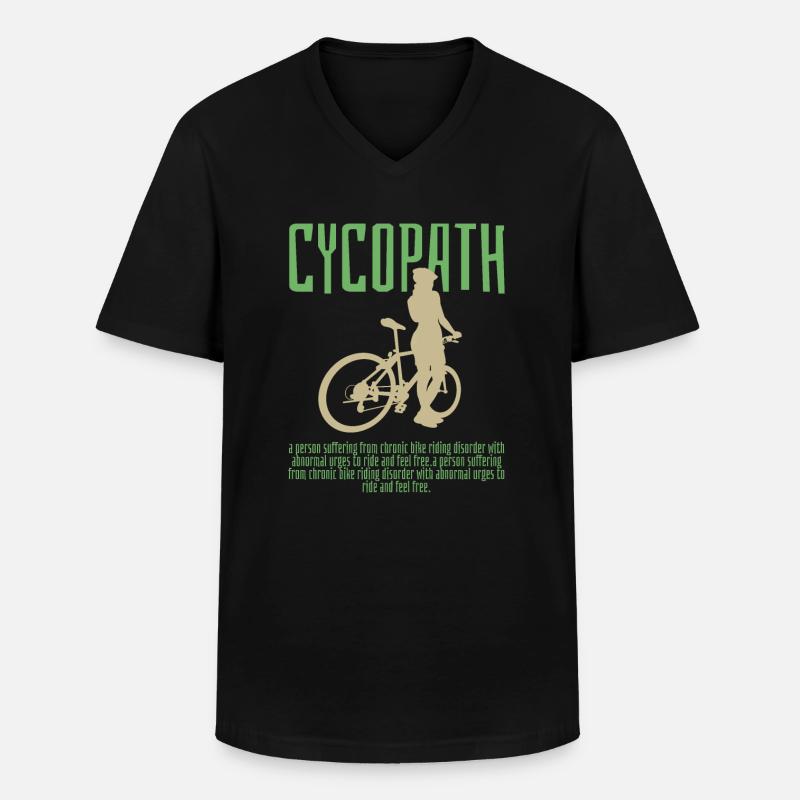 KYKOPATH - Männer-T-Shirt mit V-Ausschnitt - Schwarz