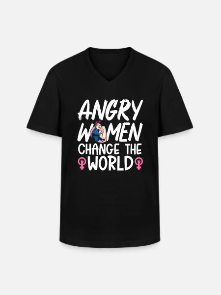 Feminist Women's Rights Female - Men's V-Neck T-Shirt - black