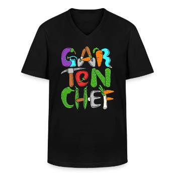Gartenchef Gartenbau Garten Hobbygärtner Gärtner - Männer-T-Shirt mit V-Ausschnitt - Schwarz - Vorne - AI Model Male 178 dark (178cm)