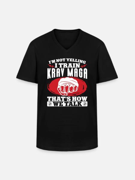 Krav Maga Apparel Israeli Self - Men's V-Neck T-Shirt - black