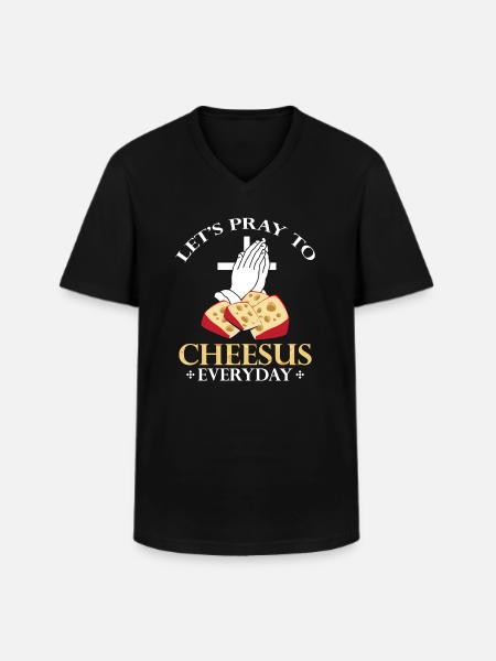Charcuterie design for cheesemakers - Men's V-Neck T-Shirt - black