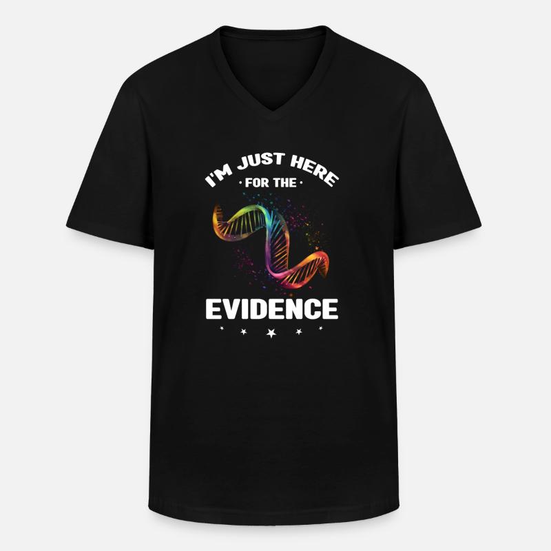 Forensischer Wissenschaftlicher Ermittler - Männer-T-Shirt mit V-Ausschnitt - Schwarz