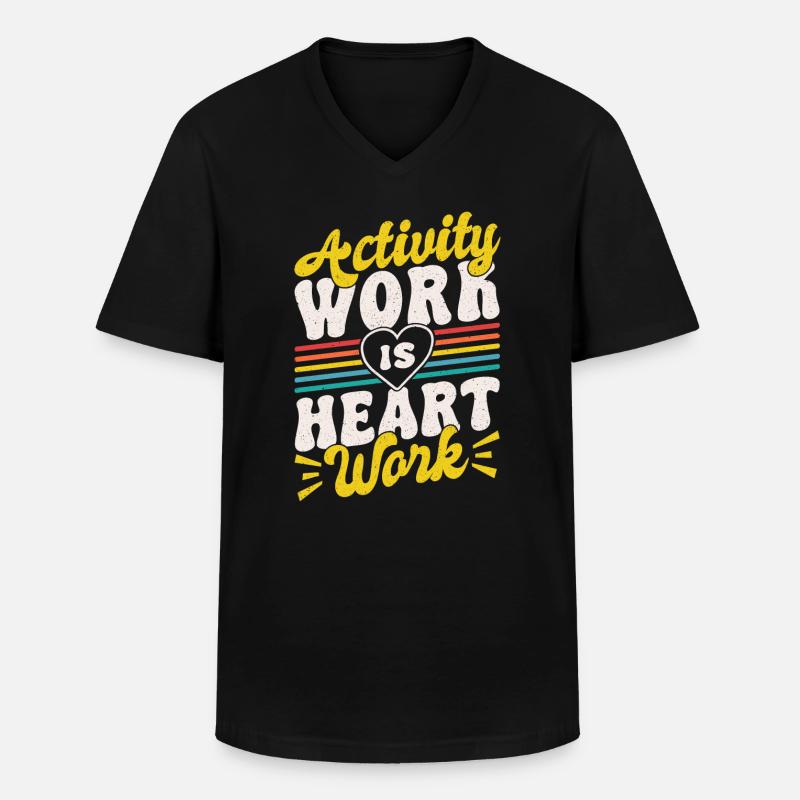 Activity Director Appreciation - Männer-T-Shirt mit V-Ausschnitt - Schwarz