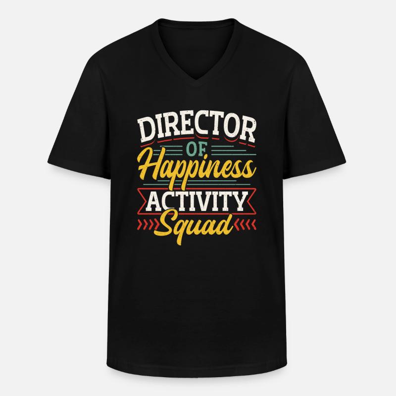 Activity Director Appreciation - Männer-T-Shirt mit V-Ausschnitt - Schwarz
