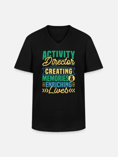 Activity Director Appreciation - Männer-T-Shirt mit V-Ausschnitt - Schwarz