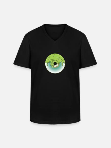 CD Retrospeichermodul Datenträger - Männer-T-Shirt mit V-Ausschnitt - Schwarz