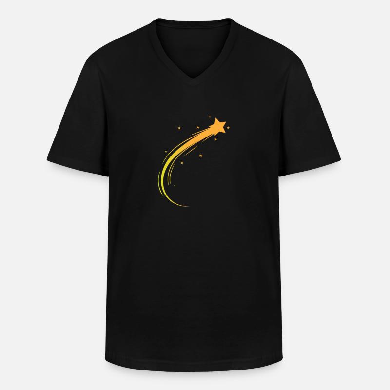 Sternschnuppe Weltraum Asteroid - Männer-T-Shirt mit V-Ausschnitt - Schwarz