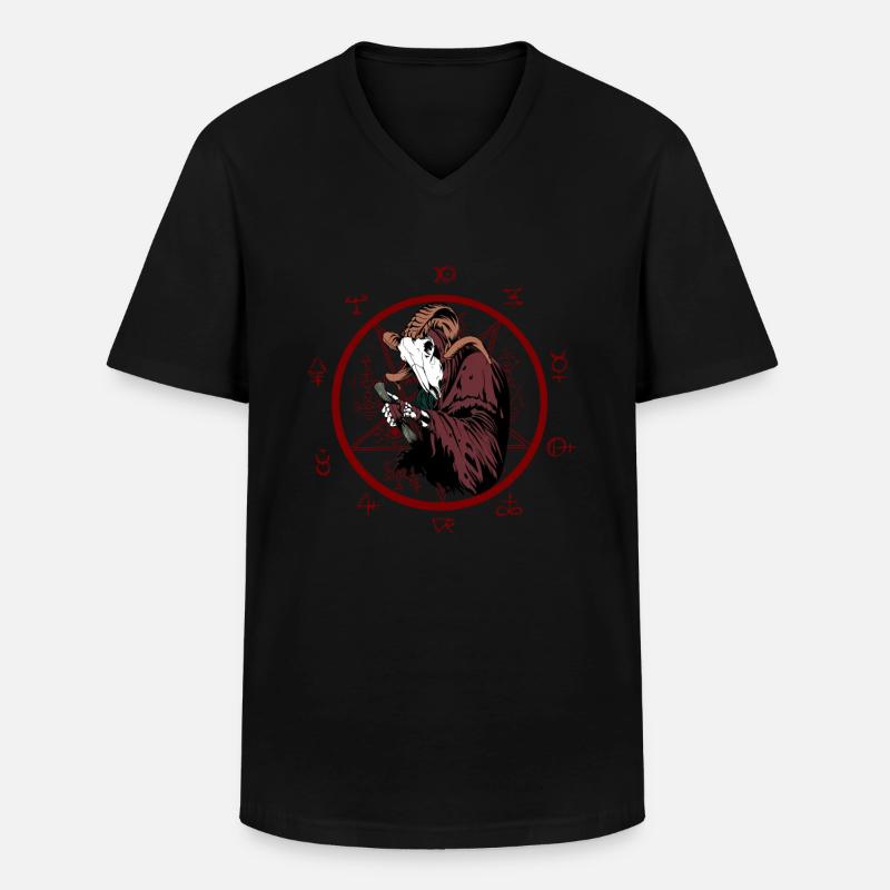 Alchemist der Hölle - Männer-T-Shirt mit V-Ausschnitt - Schwarz