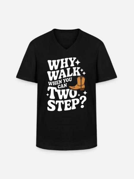 Line Dancing Dancing Dancers - Men's V-Neck T-Shirt - black