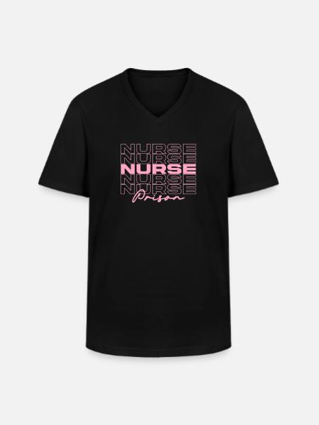 Gefängniskrankenschwester Krankenschwestern Stilvoll - Männer-T-Shirt mit V-Ausschnitt - Schwarz