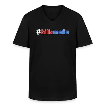 Büffel-Mafia - Männer-T-Shirt mit V-Ausschnitt - Schwarz - Vorne - AI Model Male 178 dark (178cm)