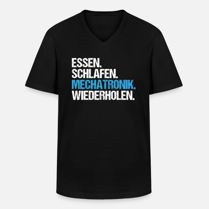 Mechatroniker Mechatronik Mechatronics Engineer - Männer-T-Shirt mit V-Ausschnitt - Schwarz