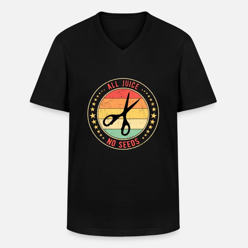 Vasectomies vasectomies sans germes - T-shirt col V Homme - noir
