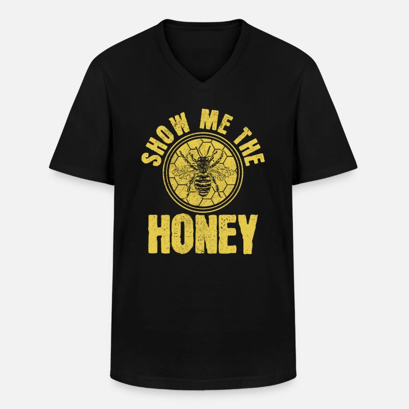 Beekeeper Gift Bees - Men's V-Neck T-Shirt - black