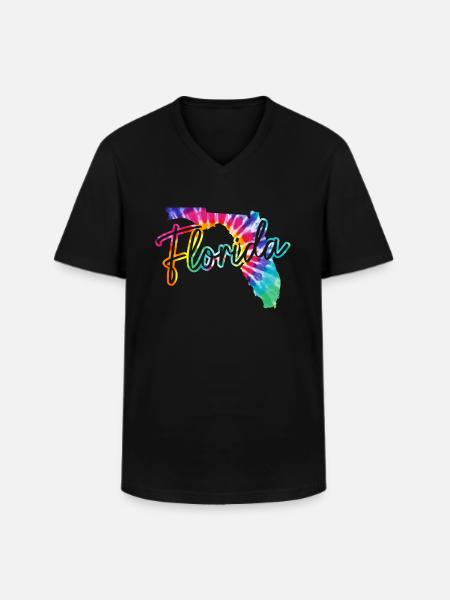 Florida Souvenir USA America - Men's V-Neck T-Shirt - black