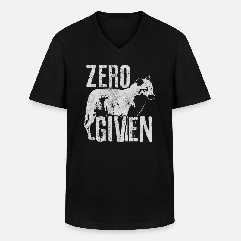 Fox Zero Fox Given Funny - Men's V-Neck T-Shirt - black