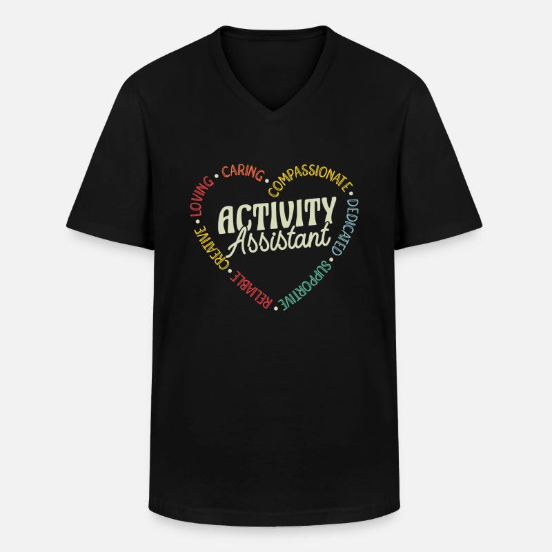 Awesome Activity Assistant - Männer-T-Shirt mit V-Ausschnitt - Schwarz
