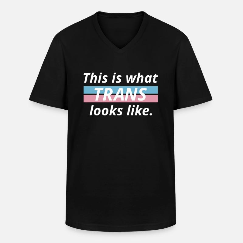 So sieht Trans aus - Männer-T-Shirt mit V-Ausschnitt - Schwarz