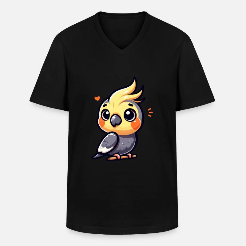 Conception mignonne d’amant de Cokatiel - T-shirt col V Homme - noir