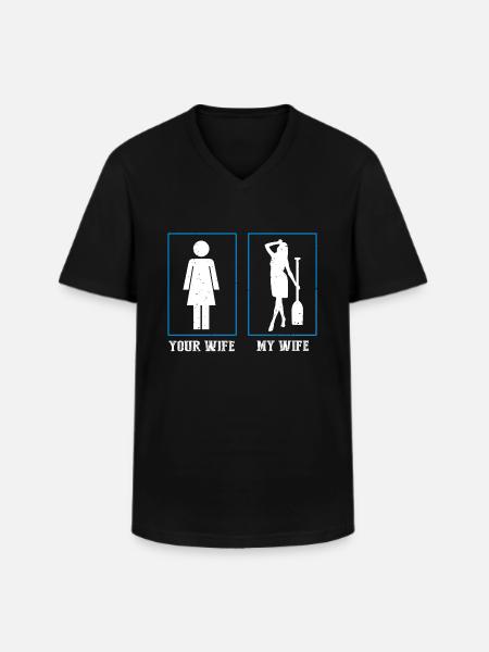Drachenboot Trainer und Drachenboot - Männer-T-Shirt mit V-Ausschnitt - Schwarz