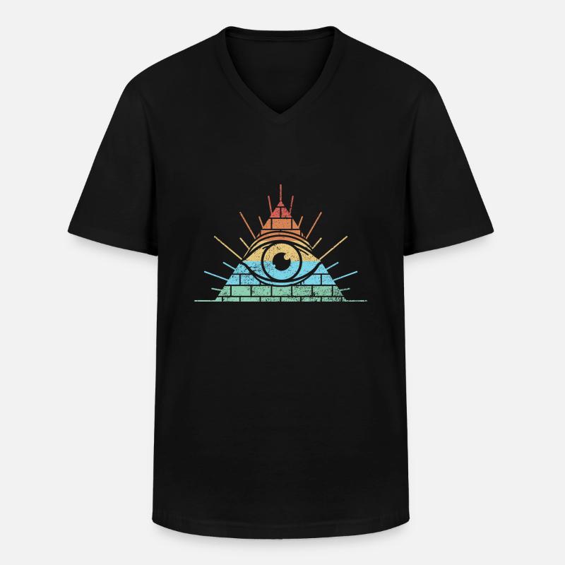Masonic Freemasonry Fraternal - Männer-T-Shirt mit V-Ausschnitt - Schwarz