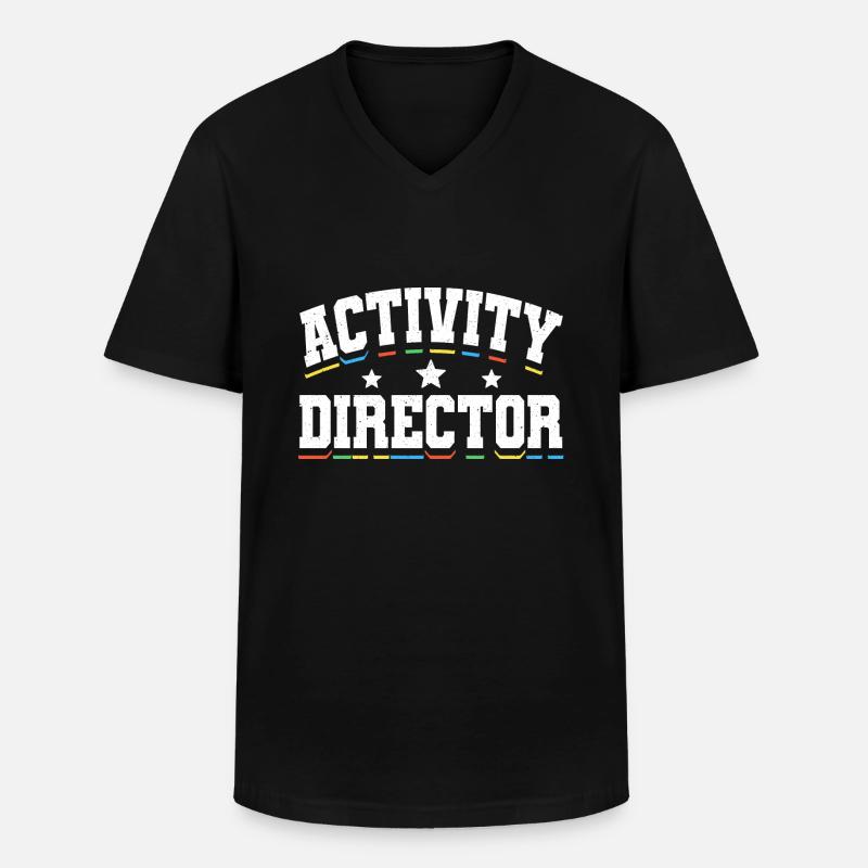 Activity Director Appreciation - Männer-T-Shirt mit V-Ausschnitt - Schwarz