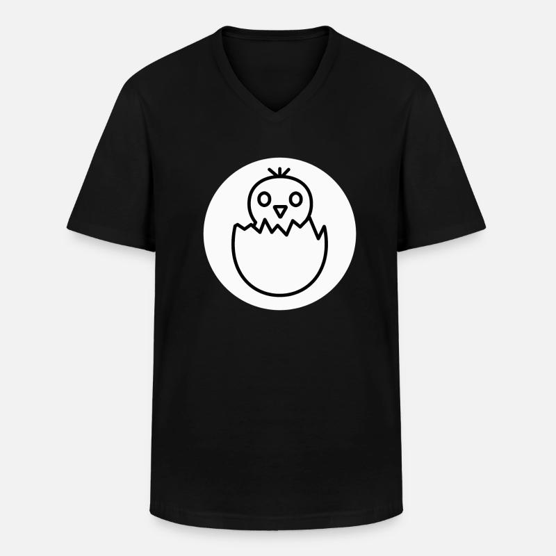 Chicks - Männer-T-Shirt mit V-Ausschnitt - Schwarz