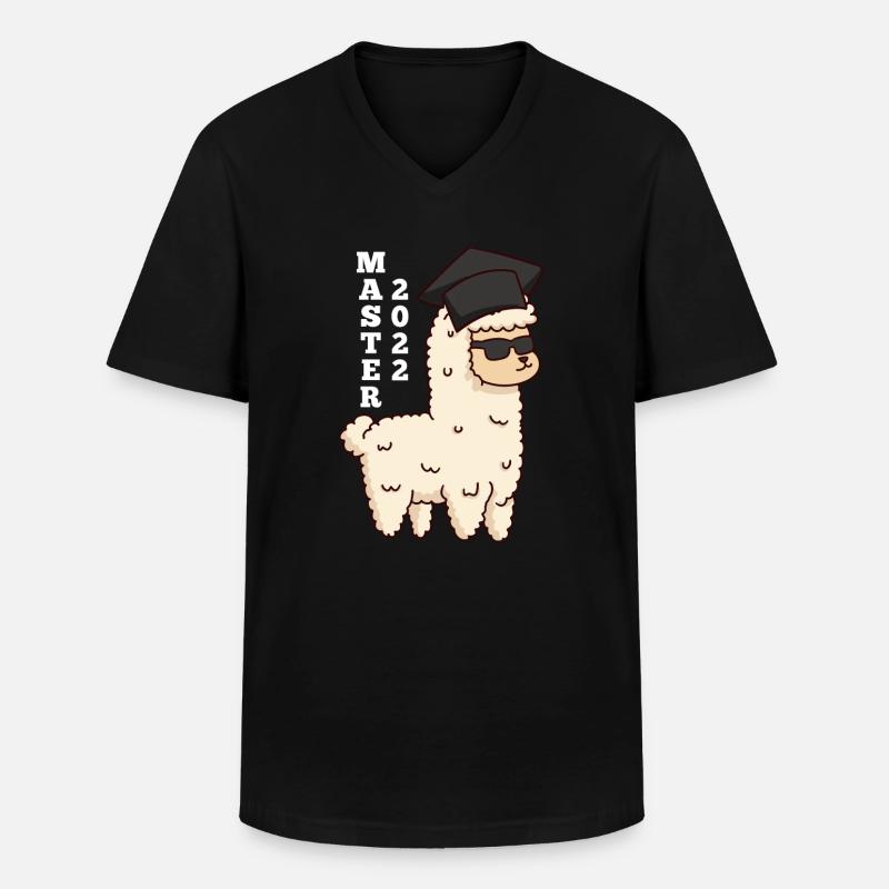 Master 2022 - Männer-T-Shirt mit V-Ausschnitt - Schwarz