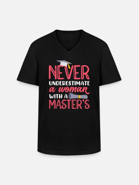 Master Mme Master 2022 - T-shirt col V Homme - noir