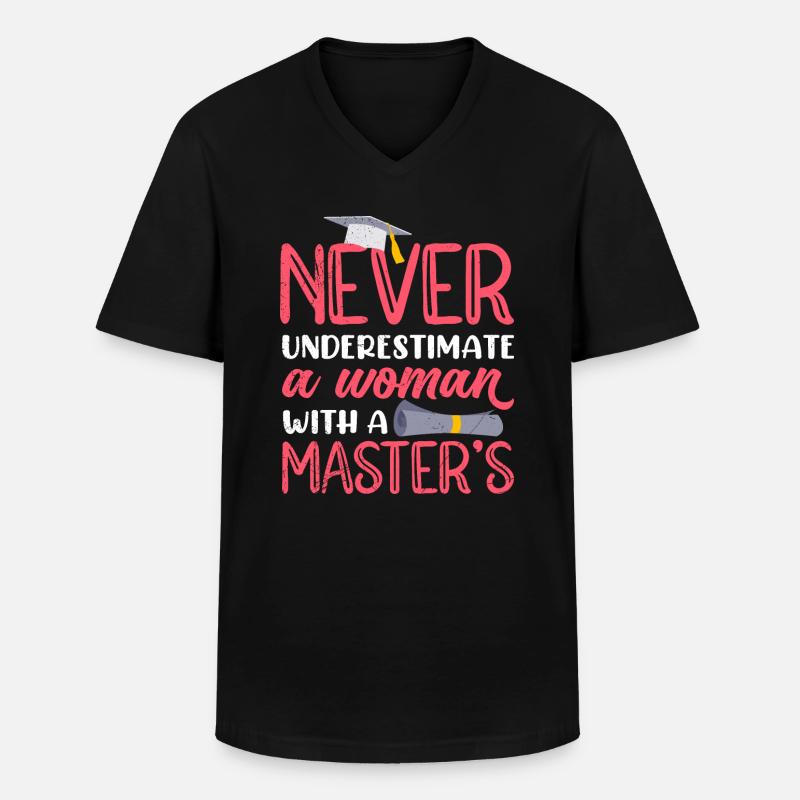 Master Mme Master 2022 - T-shirt col V Homme - noir
