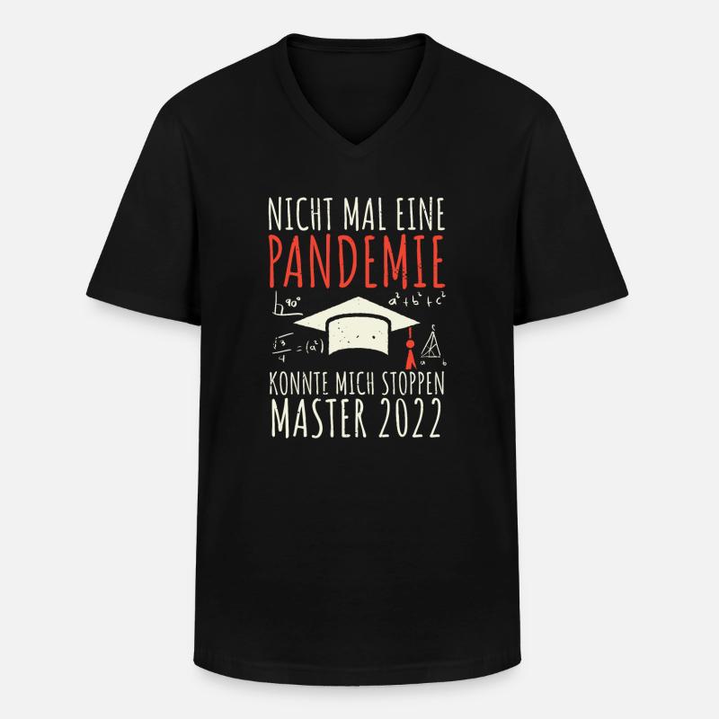 Master Abschluss Master 2022 - Männer-T-Shirt mit V-Ausschnitt - Schwarz