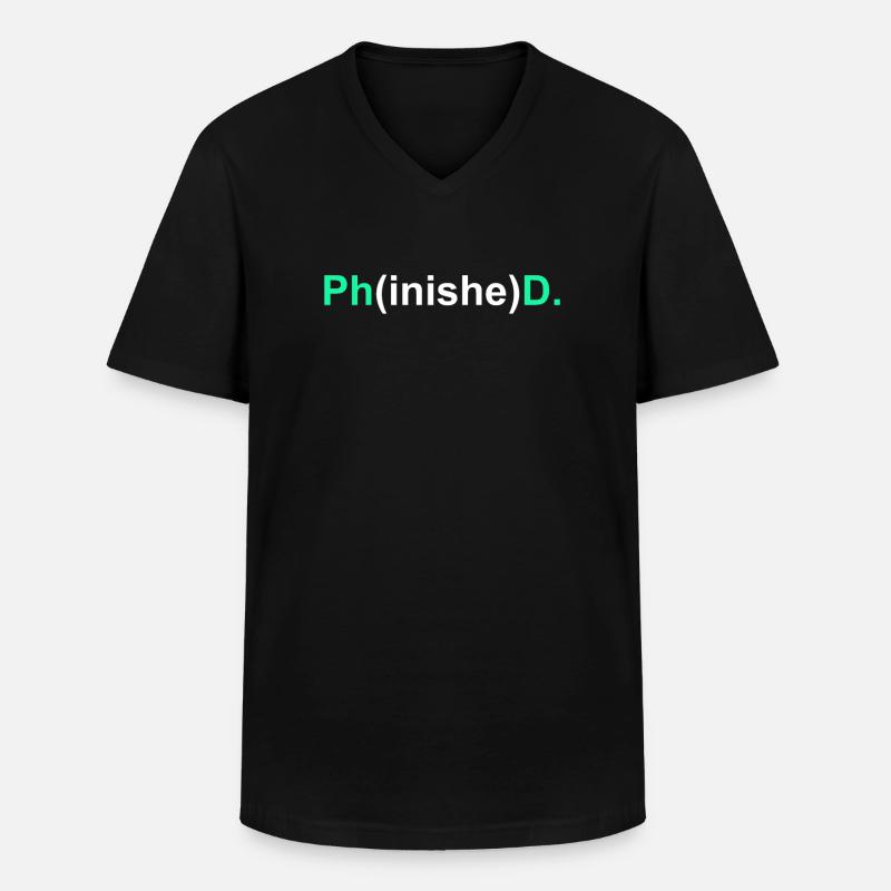 Promotion 2022 Doktor - Männer-T-Shirt mit V-Ausschnitt - Schwarz